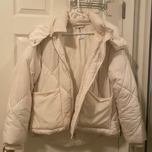 Free people Puffer jacket white
